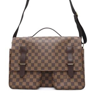 Louis Vuitton Shoulder Bag Damier Ebene Brown Broadway Messenger